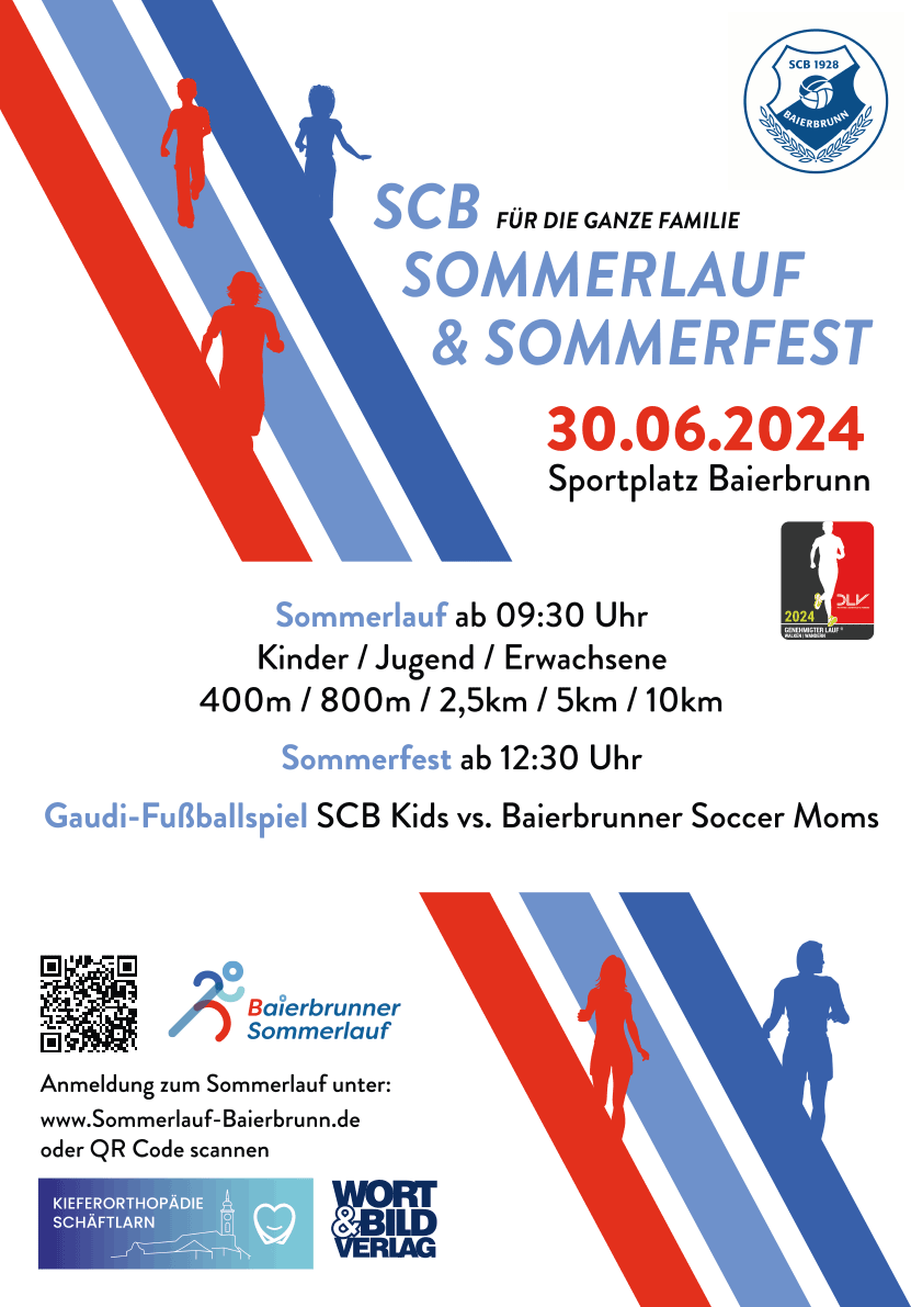 Plakat Sommerlauf Baierbrunn 2024